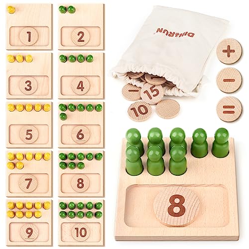 DINORUN Montessori Spielzeug ab 3 4 5 6 Jahre Holzspielzeug Motorikspielzeug Mathe Spielzeug Zahlen Steckspiel Kinderspielzeug mit Aufbewahrungstasche Geschenk Junge Mädchen 3 4 5 6 Jahre DINORUN Montessori Spielzeug ab 3 4 5 6 Jahre Holzspielzeug Motorikspielzeug Mathe Spielzeug Zahlen Steckspiel Kinderspielzeug mit Aufbewahrungstasche Geschenk Junge Mädchen 3 4 5 6 Jahre von DINORUN