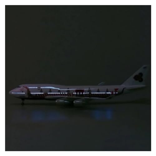 Aerobatic Flugzeug Flugzeugmodell Im Maßstab 1:150 Von Toys Airways Dragon B747, Druckguss-Harzflugzeug Mit Lichtrad (Farbe : with Light) von DIOTTI