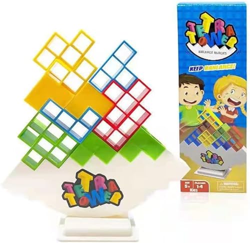 DIOTTI Tetris Tower Balance-Spiel, Dekompressions-Balance-Bausteine, Balancierendes Stapelspielzeug für Kinder Erwachsene, Denkspiel-Baustein-Intelligenz-Lerngeschenk, Tischspiele von DIOTTI