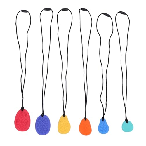 Kinder sensorische Steine strukturierte Muster leuchtende Farben Stille Silikon Sensory Stones Spielzeug mit hängendes Seil für Jungen und Mädchen sensorisches Spiel Kinder sensorische Steine strukturierte Muster leuchtende Farben Stille Silikon Sensory Stones Spielzeug mit hängendes Seil für Jungen und Mädchen sensorisches Spiel von DIRBAK