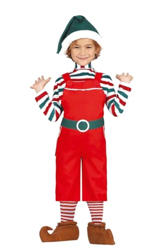 DISBACANAL Disfraz Santa Worker infantil - 10-12 Jahre von DISBACANAL