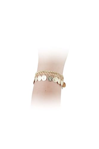 DISBACANAL Goldenes Münz Armband für Bauchtänzer Kostüme von DISBACANAL
