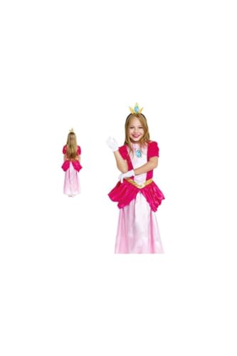 DISBACANAL Prinzessin Pfirsich Kostüme für Mädchen - 10-12 Jahre von DISBACANAL