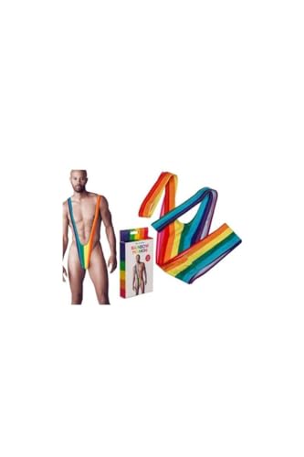 DISBACANAL Regenbogen-Mankini für Erwachsene DISBACANAL Regenbogen-Mankini für Erwachsene von DISBACANAL