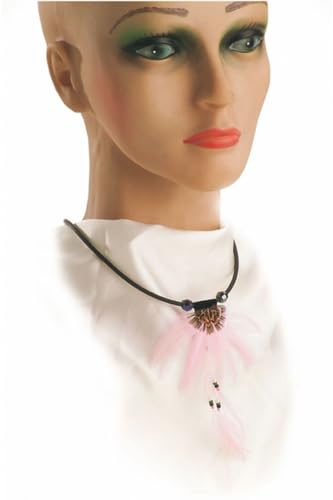 DISBACANAL Rosa Indianer Feder Halskette von DISBACANAL
