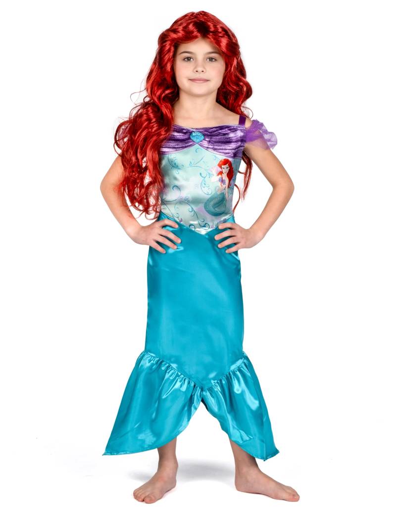 Arielle Meerjungfrauen-Kostüm Kinderkostüm blau von KARNEVAL-MEGASTORE