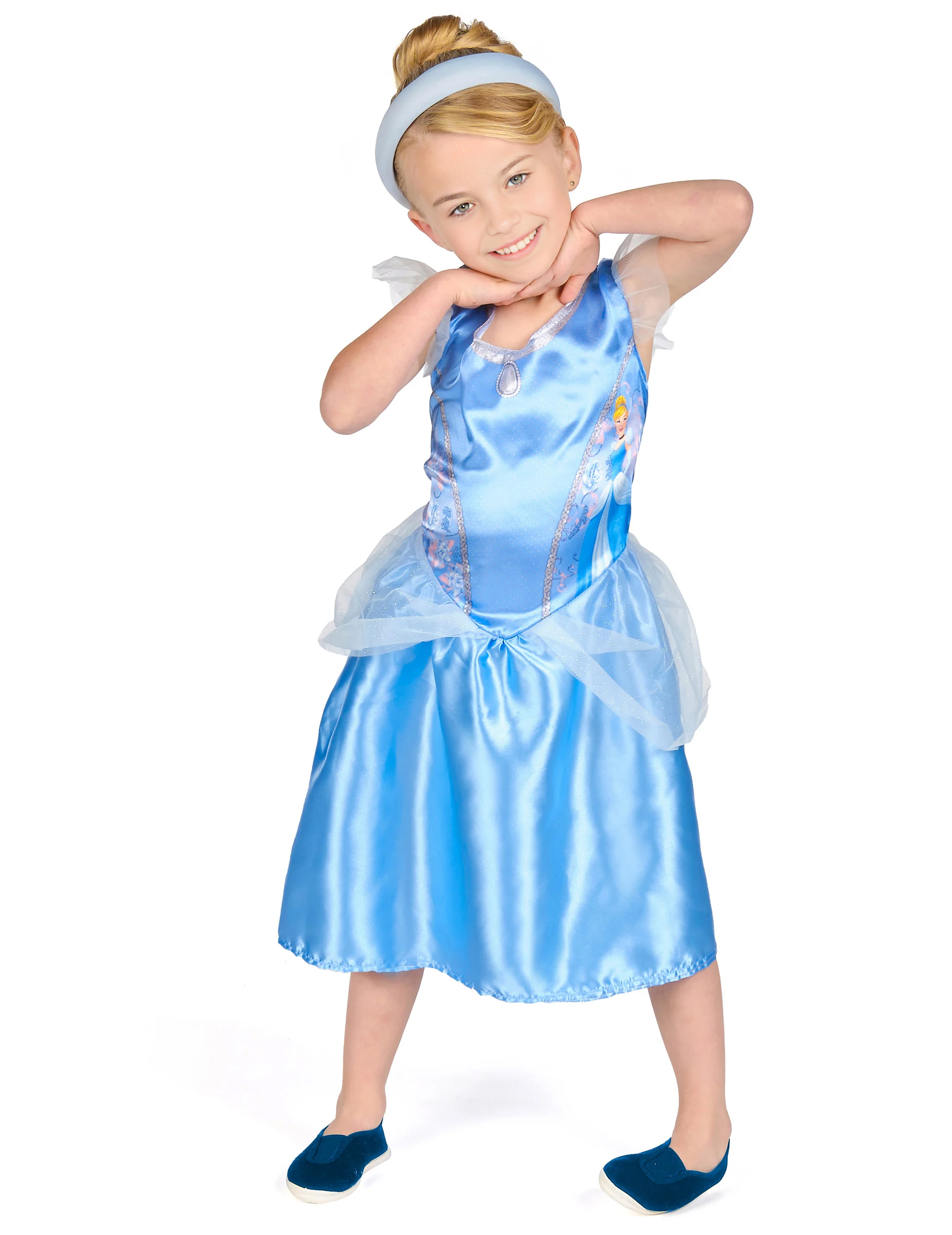 Cinderella Basic Kinderkostüm blau von KARNEVAL-MEGASTORE