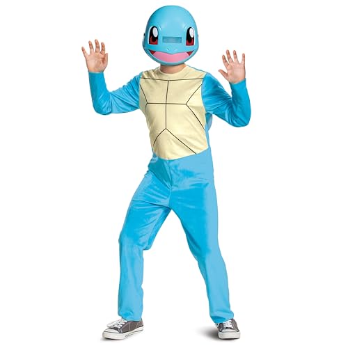 Pokemon Kids Squirtle Costume, Children's Classic Character Outfit, Child Size Large (10-12) Blue von Disguise
