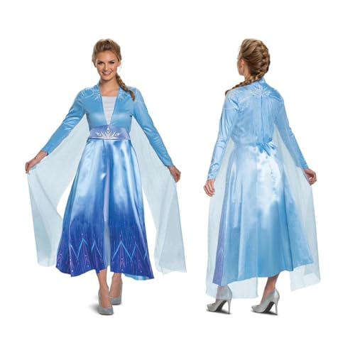 Disney Die Eiskönigin Erwachsenenkostüm Elsa auf Reise Classic Gr. L (38-40) von DISGUISE