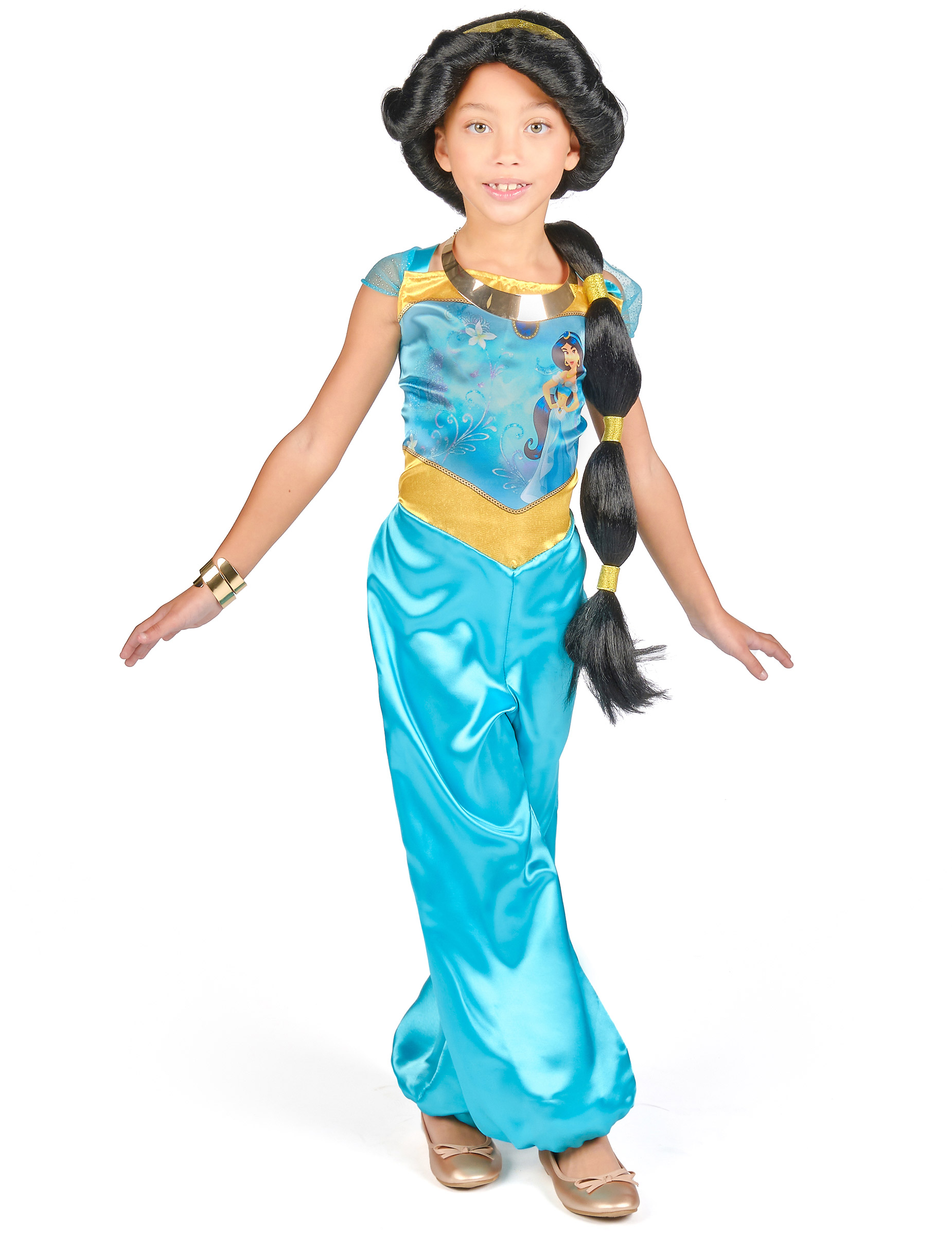 Jasmine Kinderkostüm Aladin Blau von DISGUISE
