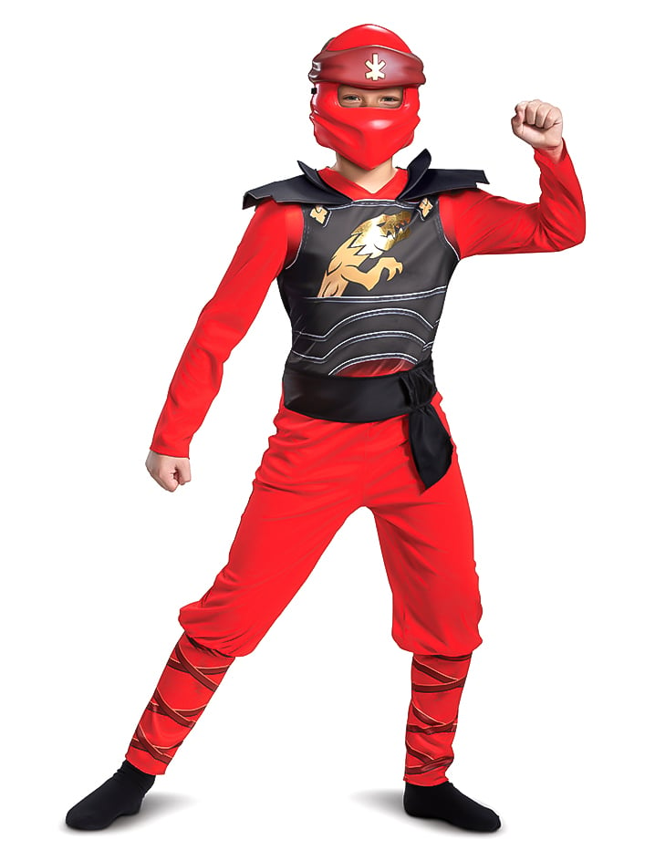 Kai-Kostüm für Kinder Ninjago Legacy rot von KARNEVAL-MEGASTORE