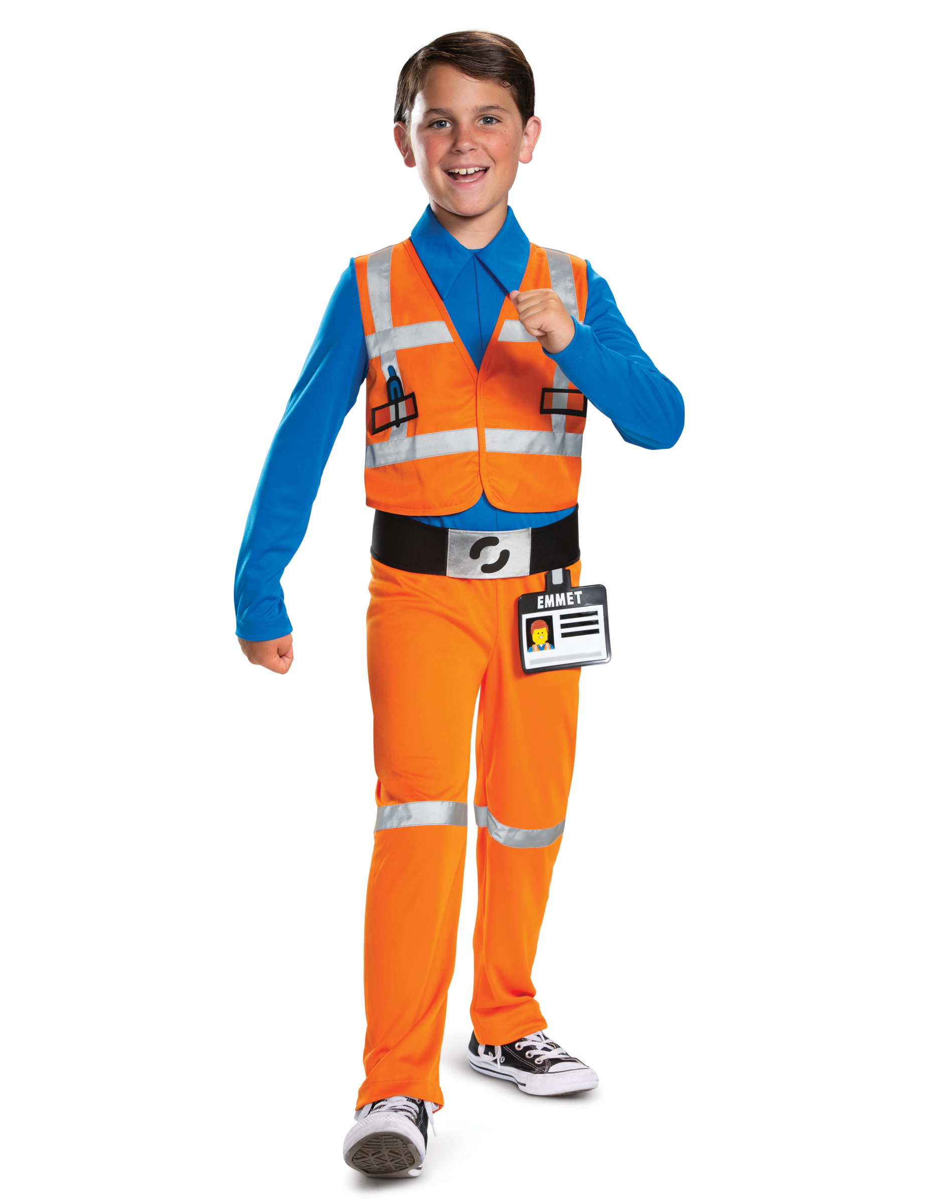 Lego-Kostüm für Kinder Lego Movie 2 Faschingskostüm orange-blau von KARNEVAL-MEGASTORE