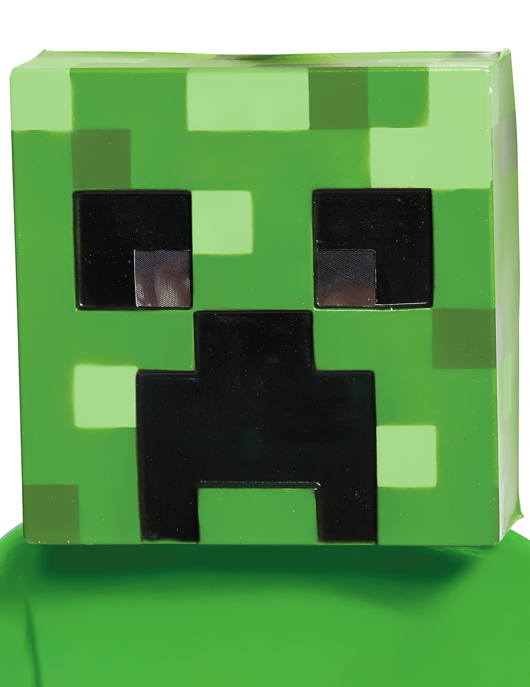 Minecraft-Lizenzmaske Creeper Videospielmaske grün-schwarz von KARNEVAL-MEGASTORE