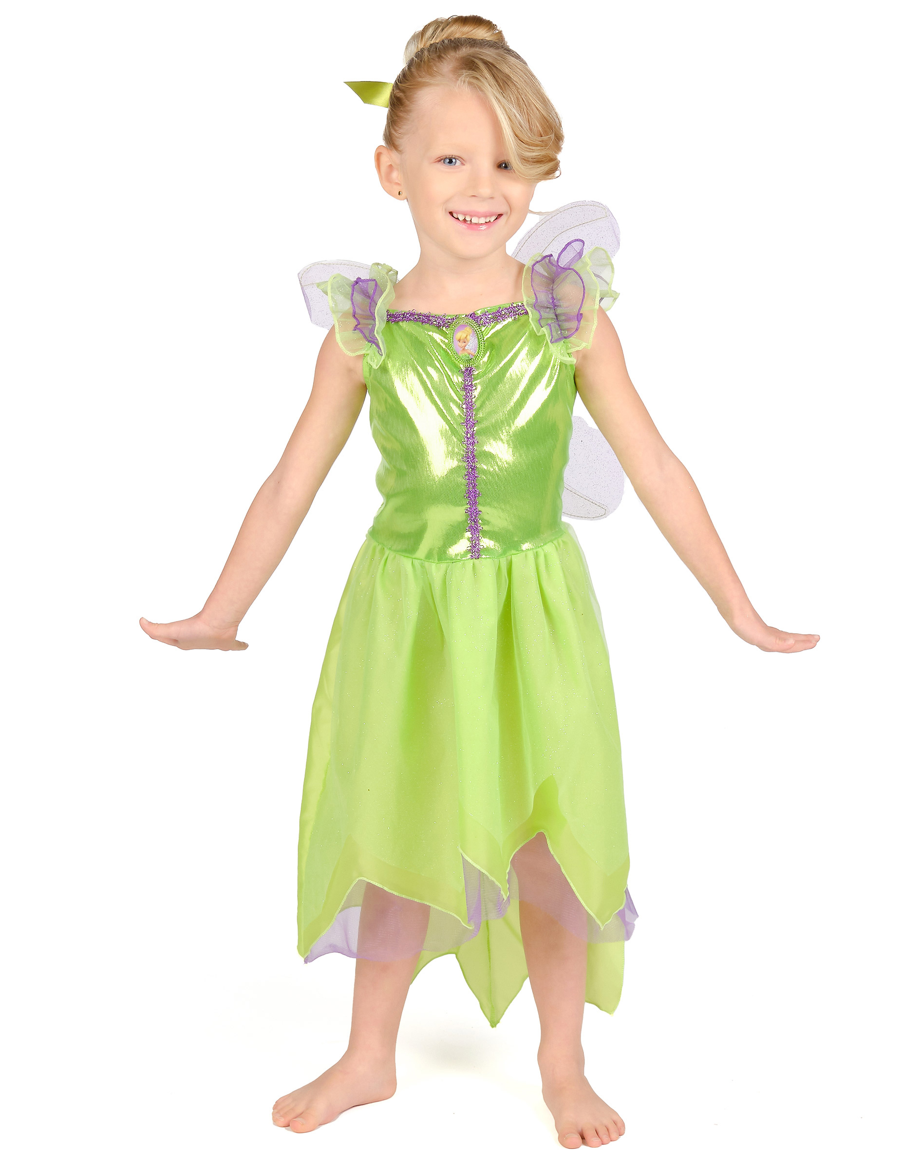 Tinkerbell Disney Kinderkostüm Fee Grün von KARNEVAL-MEGASTORE