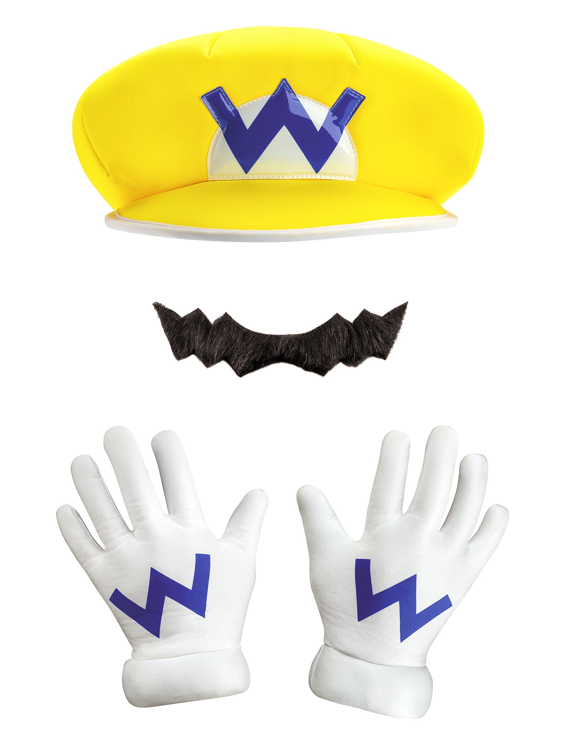 Wario Verkleidungs-Set Nintendo Lizenzartikel bunt von KARNEVAL-MEGASTORE