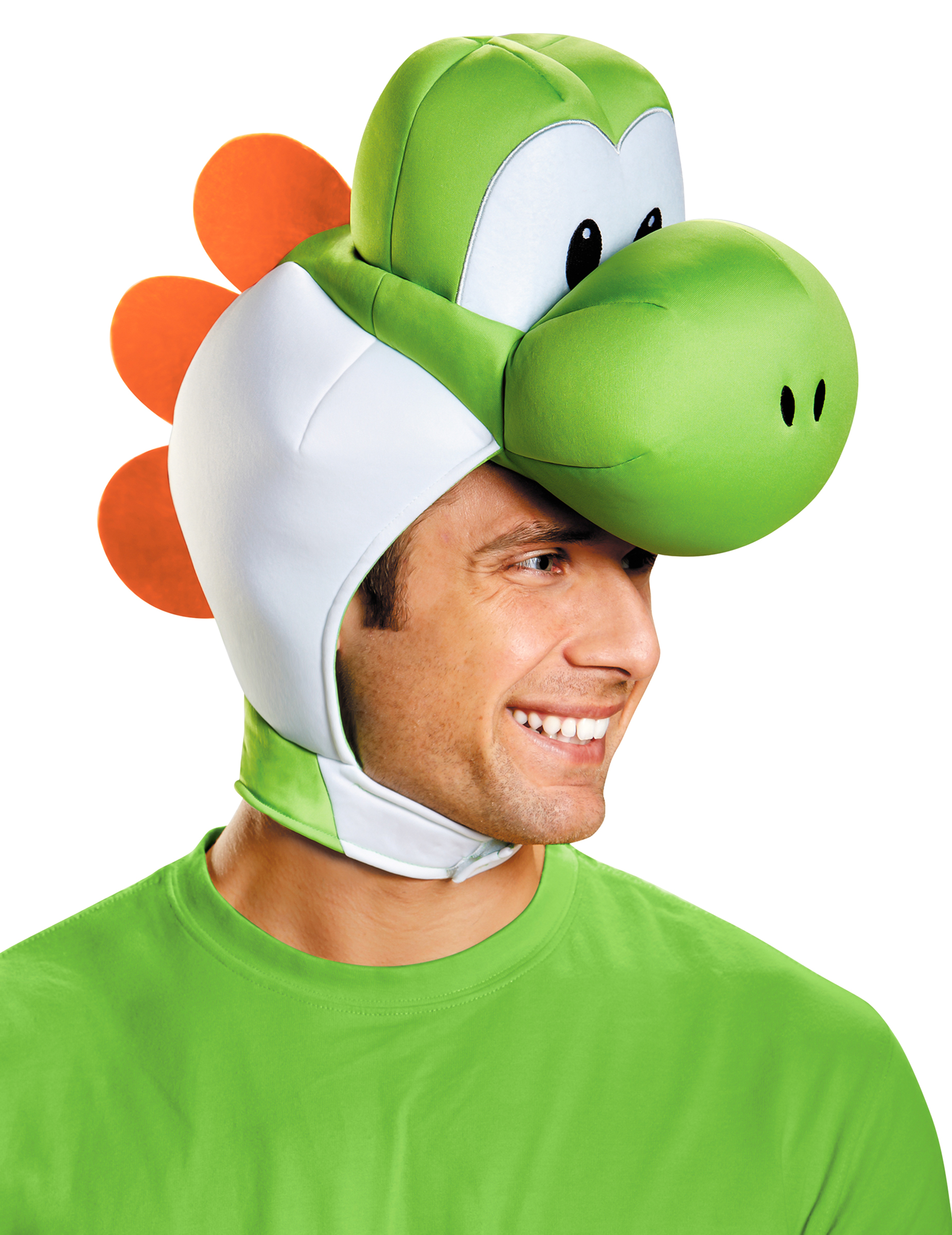 Yoshi-Kopfbedeckung für Erwachsene Super Mario Nintendo-Lizenzartikel grün-weiss-orange Yoshi-Kopfbedeckung für Erwachsene Super Mario Nintendo-Lizenzartikel grün-weiss-orange von KARNEVAL-MEGASTORE