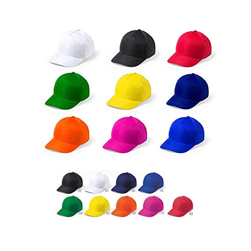 DISOK 20 Stück Kappen aus Mikrofaser/Polyester, bunte Kappen für Erwachsene, Männer, Frauen, Unisex von DISOK