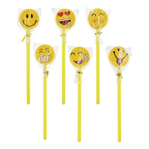 DISOK - Set mit 24 Emoji-Bleistiften in Emoji-Form für Kinder, Schülerstifte von DISOK