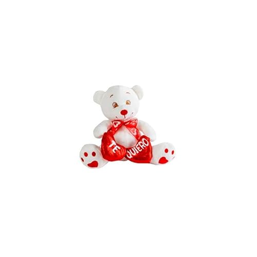 DISOK Teddybär, 2 Herzen, Teddy, Bär, für originelle Geschenke zum Valentinstag, für Mädchen, Junge, Mann, Frau von DISOK
