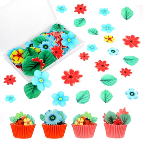 100 Stück Tortendeko Essbar Blumen Blätter Kuchen Deko Damen Mädchen Geburtstagskuchen Cupcake Topper für Weihnachten Geburtstagsfeier Heimdekoration 100 Stück Tortendeko Essbar Blumen Blätter Kuchen Deko Damen Mädchen Geburtstagskuchen Cupcake Topper für Weihnachten Geburtstagsfeier Heimdekoration von DIVINA VITAE
