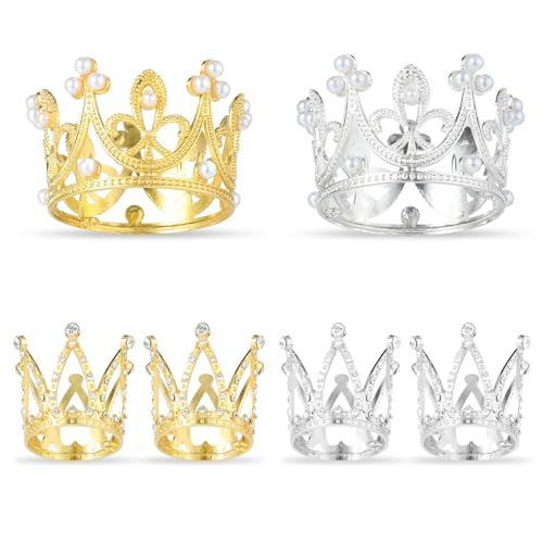 6 Stück Mini Kronen Torten Deko Goldene Silberne Kronen Cupcake Krone Deko Aufsätze Kleine Kronen Tiara Kuchenaufsätze Geburtstag Braut Hochzeit Königshaus Mottoparty Dekorationszubehör 6 Stück Mini Kronen Torten Deko Goldene Silberne Kronen Cupcake Krone Deko Aufsätze Kleine Kronen Tiara Kuchenaufsätze Geburtstag Braut Hochzeit Königshaus Mottoparty Dekorationszubehör von DIVINA VITAE