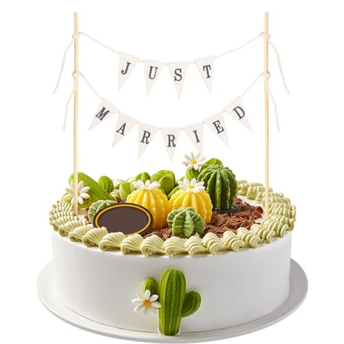 Hochzeits Kuchen Girlande Tortendeko 'JUST MARRIED"Retrostil Hochzeitstorte Logo Deko Hochzeits Verlobungsfeier Cake Topper Wimpelkette Dekoration Flagge Hochzeits Kuchen Girlande Tortendeko 'JUST MARRIED"Retrostil Hochzeitstorte Logo Deko Hochzeits Verlobungsfeier Cake Topper Wimpelkette Dekoration Flagge von DIVINA VITAE