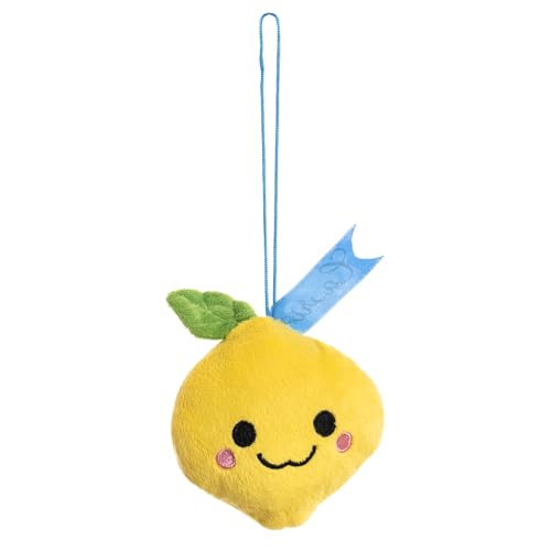 DIVINA Plüschtier Zitrone Kawaii dekorativ, SUNNY, gelb, weicher Stoff, Glücksbringer, italienisches Design – Toy 7 von DIVINA