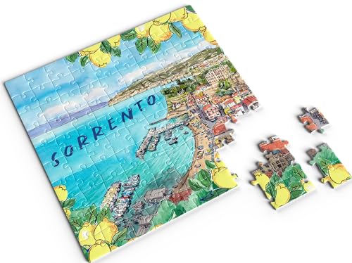 Divina Italian Design, Puzzle mit 100 Teilen, 20 x 20 cm, Souvenir, Kollektion Italien, inspirierende Landschaften, für alle Altersgruppen (Schrecklich - Code VAR97) von DIVINA