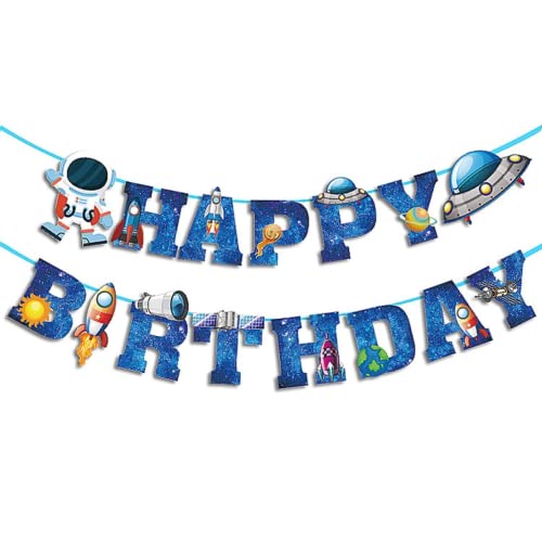 DIWULI, Happy Birthday Astro Weltraum Girlande zum Aufhängen, Spruchband, Wimpel-Kette Schriftzug, Geburtstagsgirlande, Banner Kinder-Geburtstag Junge, Geburtstagsfeier, Motto-Party Deko, Dekoration DIWULI, Happy Birthday Astro Weltraum Girlande zum Aufhängen, Spruchband, Wimpel-Kette Schriftzug, Geburtstagsgirlande, Banner Kinder-Geburtstag Junge, Geburtstagsfeier, Motto-Party Deko, Dekoration von DIWULI
