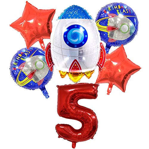 DIWULI Weltraum Geburtstag 5 Jahre Ballon Set - Luftballons DIWULI Weltraum Geburtstag 5 Jahre Ballon Set - Luftballons von DIWULI