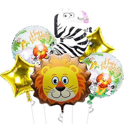 DIWULI Dschungel Geburtstag 5 Jahre - Löwe Zahlen-Ballon DIWULI Dschungel Geburtstag 5 Jahre - Löwe Zahlen-Ballon von DIWULI