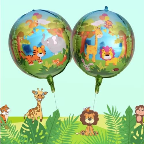 DIWULI Luftballons Tiere Set, Ballon Tiere Dschungel Geburtstag Dekoration Safari Löwe Tiger Giraffe Affe Ballon-Set, Folien-Ballons, Kinder-Geburtstag Junge Mädchen, Tier-Party, Tier-Deko, Luft-Tiere DIWULI Luftballons Tiere Set, Ballon Tiere Dschungel Geburtstag Dekoration Safari Löwe Tiger Giraffe Affe Ballon-Set, Folien-Ballons, Kinder-Geburtstag Junge Mädchen, Tier-Party, Tier-Deko, Luft-Tiere von DIWULI