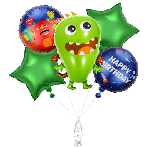 DIWULI Alien Monster Ballon-Set Grün - Monster-Party Deko DIWULI Alien Monster Ballon-Set Grün - Monster-Party Deko von DIWULI