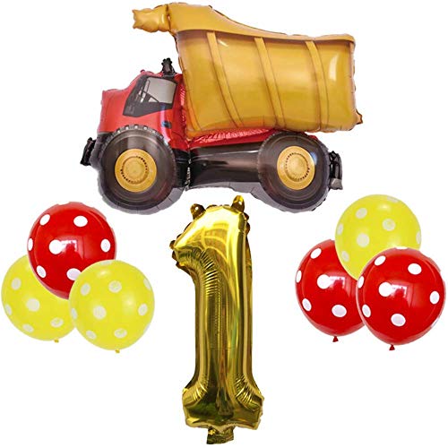 DIWULI Baufahrzeug Bagger Geburtstag Deko 1 Jahr - Geburtstagsdeko Bagger, Baustellen Geburtstagsparty Luftballon, Bagger Deko Kindergeburtstag, Deko Geburtstag Junge, Geburtstagsdeko 1 Jahr Junge DIWULI Baufahrzeug Bagger Geburtstag Deko 1 Jahr - Geburtstagsdeko Bagger, Baustellen Geburtstagsparty Luftballon, Bagger Deko Kindergeburtstag, Deko Geburtstag Junge, Geburtstagsdeko 1 Jahr Junge von DIWULI