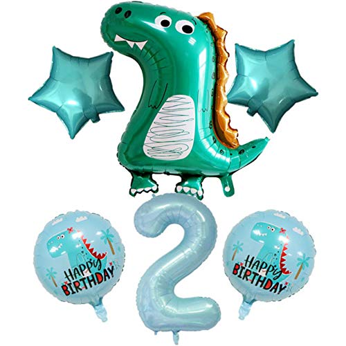 DIWULI Dino Geburtstag Deko 2 Jahre - Luftballon Set DIWULI Dino Geburtstag Deko 2 Jahre - Luftballon Set von DIWULI