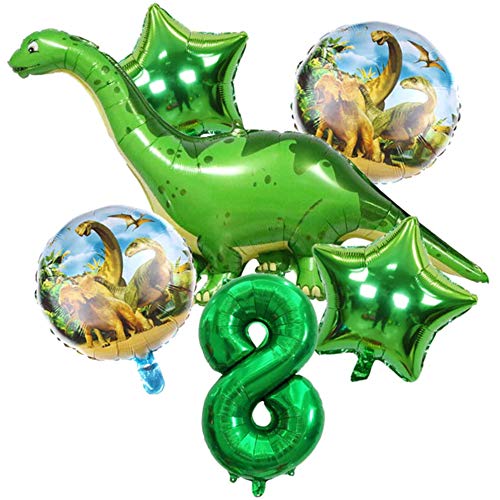 DIWULI Dino Geburtstag Deko 8 Jahre - Dino Luftballons Zahl DIWULI Dino Geburtstag Deko 8 Jahre - Dino Luftballons Zahl von DIWULI