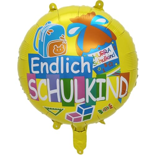 DIWULI Endlich Schulkind Ballon - Einschulung Schule Party von DIWULI