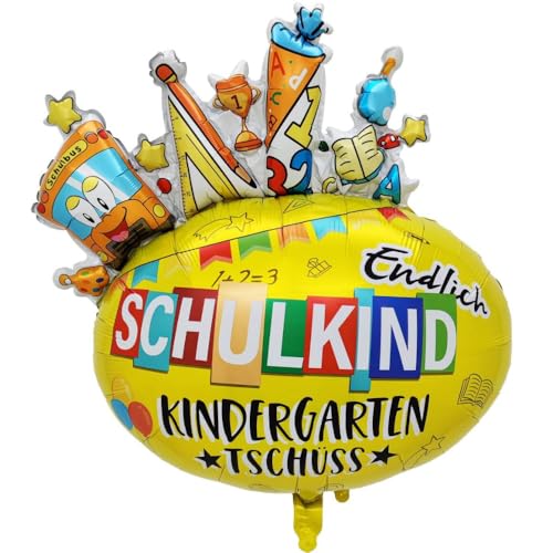 DIWULI Endlich Schulkind Ballon - Einschulung Schule Party von DIWULI
