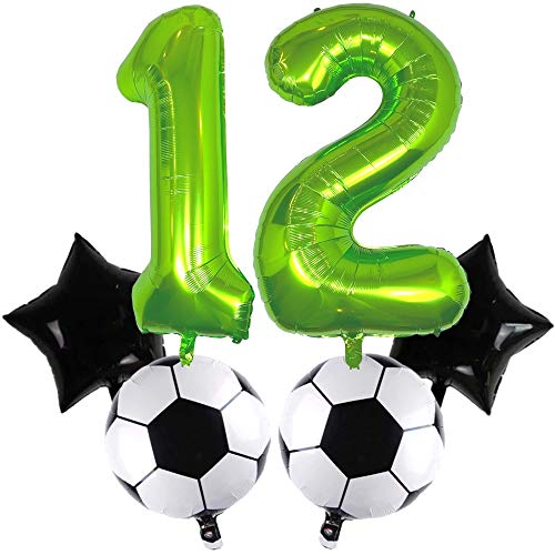 DIWULI Fussball Geburtstag 12 Jahre - Fussball Luftballons DIWULI Fussball Geburtstag 12 Jahre - Fussball Luftballons von DIWULI