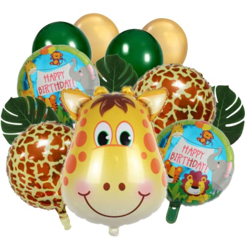 DIWULI Giraffe Ballon-Set - Kinder Geburtstag Safari Deko DIWULI Giraffe Ballon-Set - Kinder Geburtstag Safari Deko von DIWULI