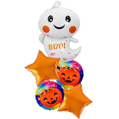DIWULI Halloween Geist Boo Ballon-Set - Grusel Kinder-Party DIWULI Halloween Geist Boo Ballon-Set - Grusel Kinder-Party von DIWULI