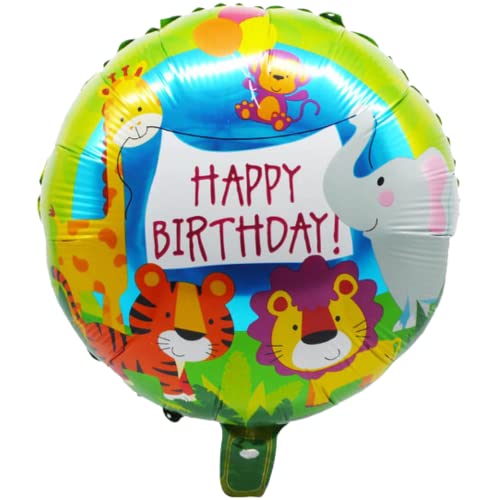 DIWULI Happy Birthday Ballon Tiere - Happy Birthday Luftballon Dschungel, Folienballon Geburtstag Helium Geburtstagsballon Luftballon Geburtstag Junge Mädchen Kindergeburtstag, Party-Deko Dekoration DIWULI Happy Birthday Ballon Tiere - Happy Birthday Luftballon Dschungel, Folienballon Geburtstag Helium Geburtstagsballon Luftballon Geburtstag Junge Mädchen Kindergeburtstag, Party-Deko Dekoration von DIWULI