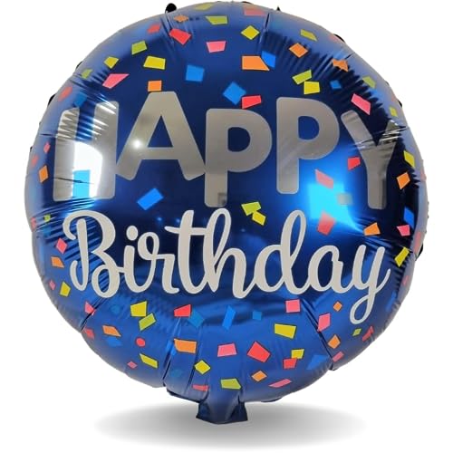DIWULI Happy Birthday Luftballon, Konfetti Folien-Luftballon, Geburtstagsballon, Geburtstagsdeko, Folien-Ballon blau Geburtstag, Mädchen Junge Kindergeburtstag Party-Deko, Dekoration, Geschenk-Deko DIWULI Happy Birthday Luftballon, Konfetti Folien-Luftballon, Geburtstagsballon, Geburtstagsdeko, Folien-Ballon blau Geburtstag, Mädchen Junge Kindergeburtstag Party-Deko, Dekoration, Geschenk-Deko von DIWULI