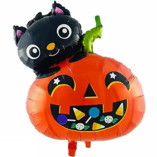 DIWULI Kürbis-Fledermaus Ballon - Halloween Deko, Folien-Ballon, Grusel-Party, Kinder-Geburtstag Junge Mädchen, Motto-Party, Monster-Party, Party-Deko, Geburtstagballon Dekoration Folien-Luftballon DIWULI Kürbis-Fledermaus Ballon - Halloween Deko, Folien-Ballon, Grusel-Party, Kinder-Geburtstag Junge Mädchen, Motto-Party, Monster-Party, Party-Deko, Geburtstagballon Dekoration Folien-Luftballon von DIWULI
