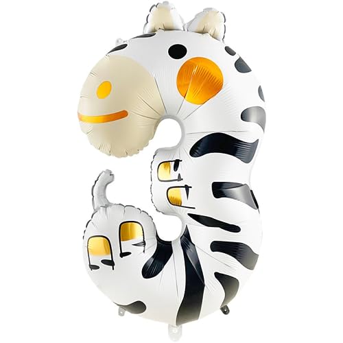 DIWULI Luftballon 5 Geburtstag Dschungel Zoo Zahl Dekoration DIWULI Luftballon 5 Geburtstag Dschungel Zoo Zahl Dekoration von DIWULI