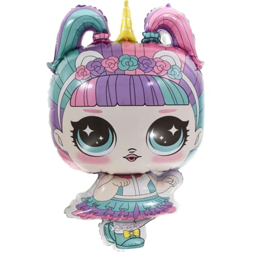DIWULI Puppen Ballon Zöpfe – Manga Deko Kindergeburtstag von DIWULI