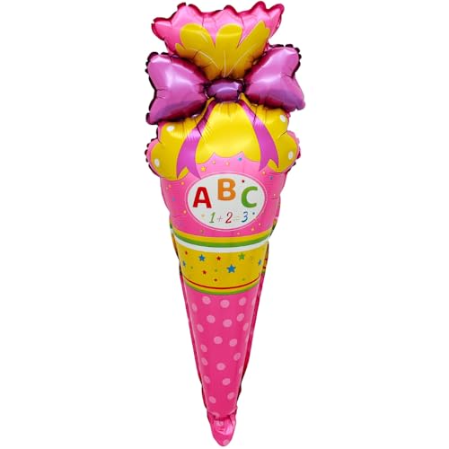 DIWULI Schultüte Ballon Pink - Einschulung Mädchen Party von DIWULI