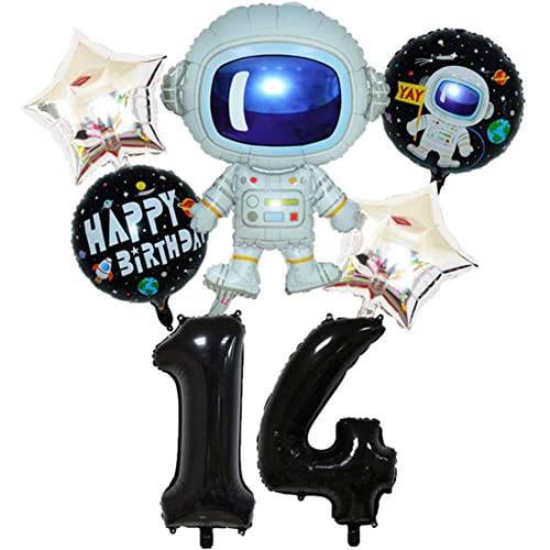DIWULI Weltraum Kindergeburtstag 14 Jahre - Ballon Set von DIWULI