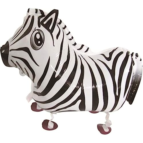 DIWULI laufender Zebra Luftballon, Airwalker Ballon Tier-Ballon Weiß Folien-Ballon, Folienluftballon Kinder-Geburtstag Junge Mädchen, Tier-Party, Motto-Party, Dekoration, Geschenk-Deko, Dschungel, Zoo DIWULI laufender Zebra Luftballon, Airwalker Ballon Tier-Ballon Weiß Folien-Ballon, Folienluftballon Kinder-Geburtstag Junge Mädchen, Tier-Party, Motto-Party, Dekoration, Geschenk-Deko, Dschungel, Zoo von DIWULI