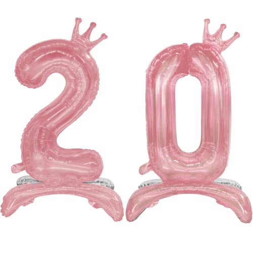 DIWULI Luftballon 20 Geburtstag stehend XL Kristall Rot - Folienballon 20, Zahl 20 Ballon 20 Jahre, Geburtstagsdeko 20. Geburtstag Stehballons Standballons Party Junge Mädchen Zahlenballon Dekoration DIWULI Luftballon 20 Geburtstag stehend XL Kristall Rot - Folienballon 20, Zahl 20 Ballon 20 Jahre, Geburtstagsdeko 20. Geburtstag Stehballons Standballons Party Junge Mädchen Zahlenballon Dekoration von DIWULI